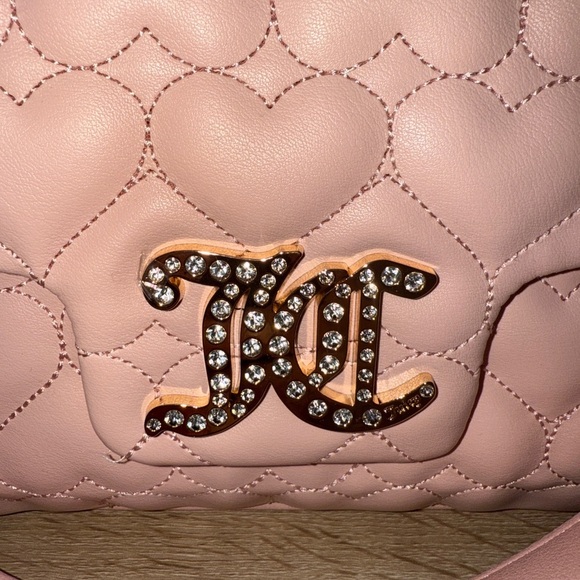 Juicy Couture Blush Heart Quilted Shoulder Bag - NWT - Picture 2 of 11
